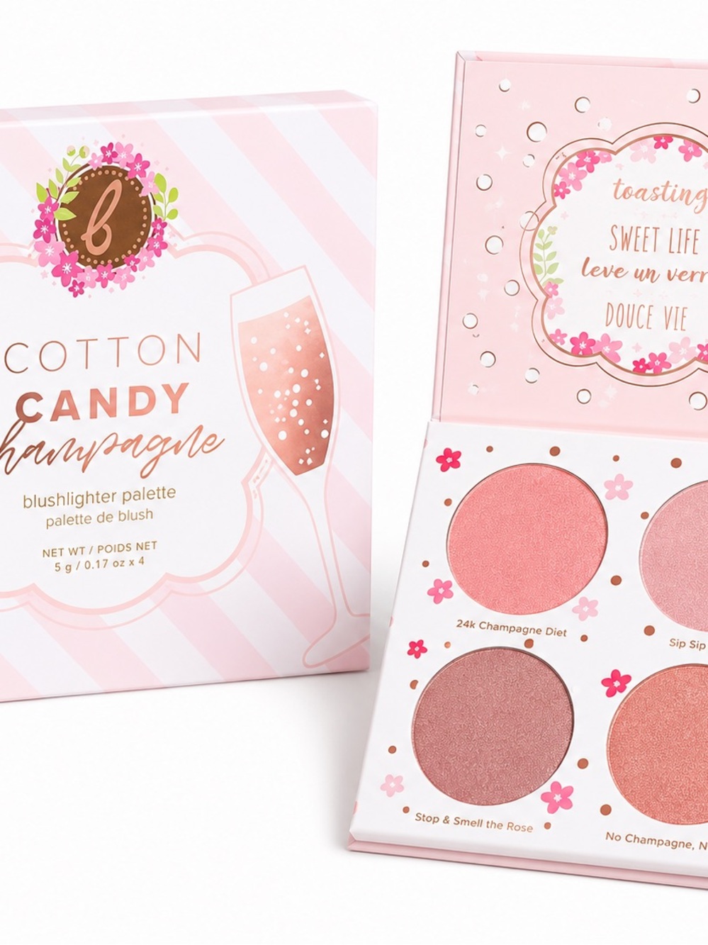 BEAUTY BAKERIE
Cotton Candy Champagne Blush Palette